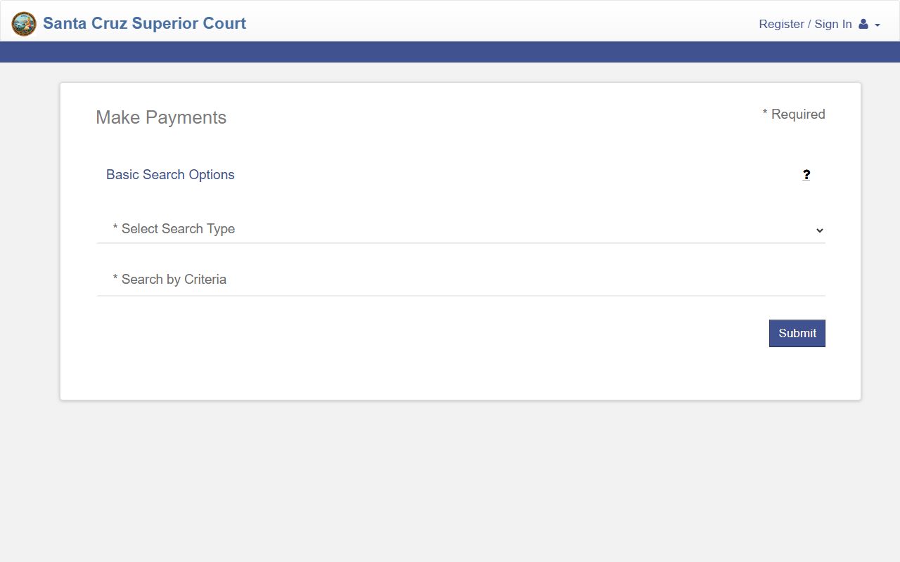 Santa Cruz County court records make payments portal
